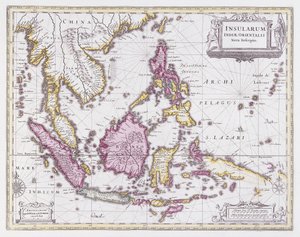 Map of China and Indonesia by Pieter Schenk