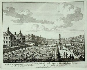The garden at Honsholredyk, from 