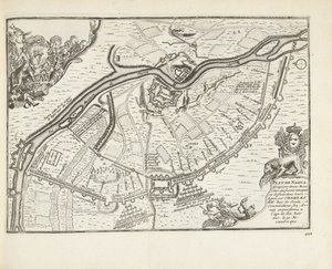 The Siege and Battle of Narva in 1700 by Pieter Van der Aa