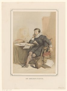 Jan Janszoon Starter at His Writing Desk by Pieter Wilhelmus van de Weijer