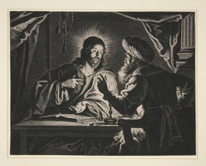 Christ and Nicodemus by Pieter de Jode II