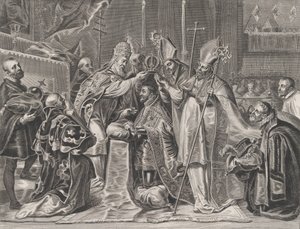 Plate 24: Charles V Crowned Emperor by the Pope, from Guillielmus Becanus