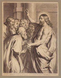 Christ Handing the Keys to Peter by Pieter de Jode I