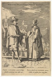 Mercatoris Belgae Eiusque Coniugis Vestitus, from Fashions of Different Nations by Pieter de Jode I