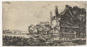House with Three Chimneys by Pieter de With (attributed to)