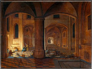 Saint Peter Delivered from Prison by an Angel by Pieter the Elder Neefs