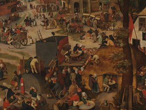 A Village Festival, With a Theatrical Performance and a Procession in Honour of St Hubert and St Anthony
