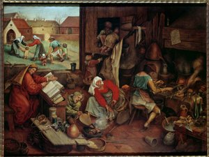 The Alchemist by Pieter the Younger Brueghel