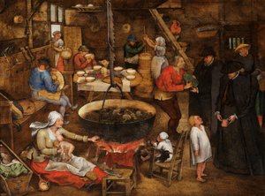 Visit to a Farmhouse by Pieter the Younger Brueghel