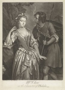 Actress Catherine Clive in the Role of Phillida by Pieter van Bleeck
