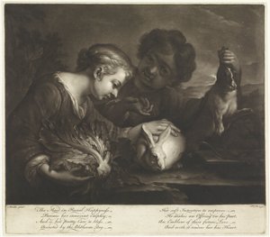 Two Children with Rabbits