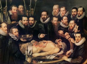 The Anatomy Lesson of Doctor Willem van der Meer in Delft by Pieter van Miereveld