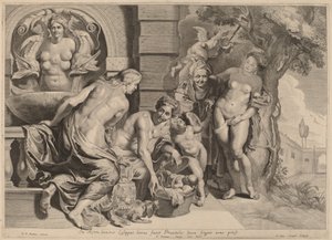 Erichthonius in His Basket by Pieter van Sompel after Sir Peter Paul Rubens