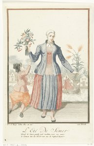 Young Woman with Fruits and Ears of Corn