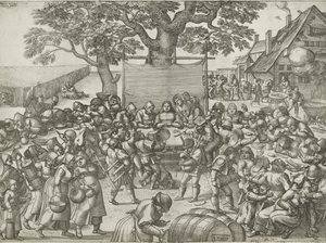 Peasant Wedding by Pieter van der Borcht (I)