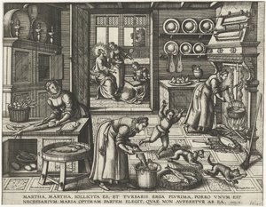 Christ in the House of Martha and Mary by Pieter van der Borcht (I)