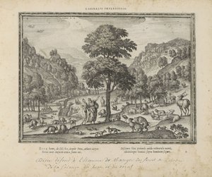 God Shows Adam the Paradise by Pieter van der Borcht (I)