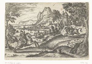 Landscape with Two Riders by Pieter van der Borcht (I)