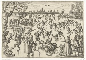Ice Skating by Pieter van der Borcht (I)