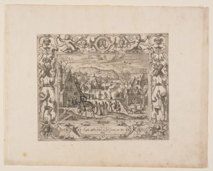 January, from The Twelve Months by Pieter van der Borcht