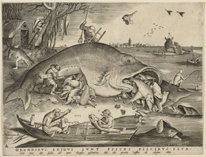 Big Fish Eat Little Fish by Pieter van der Heyden