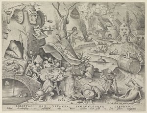 Gluttony (Gula) (The Seven Deadly Sins) by Pieter van der Heyden
