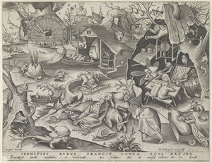 Laziness (Desidia) (The Seven Deadly Sins) by Pieter van der Heyden
