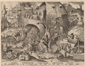Envy by Pieter van der Heyden after Pieter Bruegel the Elder