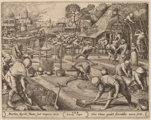 Spring by Pieter van der Heyden after Pieter Bruegel the Elder