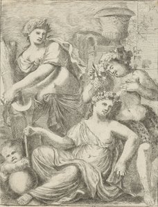 Ceres, Bacchus, and Venus by Pieter van der Plas (II)