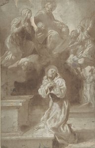 Christ and the Virgin Appearing to Saint Francis