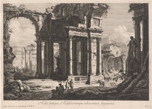 Ancient Buildings and Adjacent Fragments by Pietro Gaspari