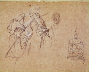 A Violinist by Pietro Longhi
