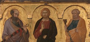 Christ Between Saints Paul and Peter, c.1320
