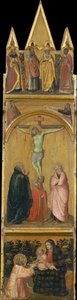Crucifixion, Virgin and Child with a Deacon