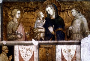 Madonna and Child between St Francis and St John the Evangelist