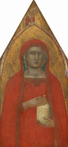 Saint Mary Magdalene, with an Angel [left panel]