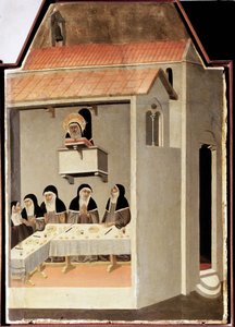 The Illiterate Saint Reads Miraculously by Pietro Lorenzetti