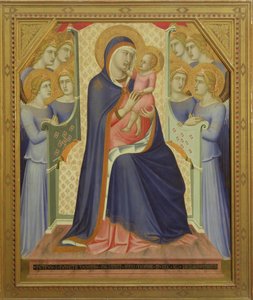 Virgin and Child Enthroned with Angels by Pietro Lorenzetti