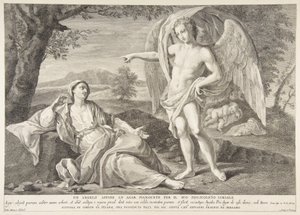 An angel appearing to Hagar by Pietro Monaco