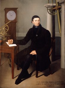 Portrait of Barnaba Oriani, Astronomer by N. Carducci. 19th century painting by Pietro Narducci