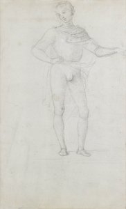 A Study for a Figure in an Adoration of the Magi by Pietro Perugino