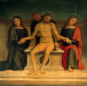Lamentation over the Dead Christ, Basilica of Saint Peter, Perugia, Umbria, Italy