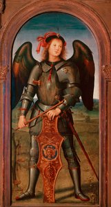 Polyptic of the Chartreuse of Pavia: The Archangel Michael by Pietro Perugino