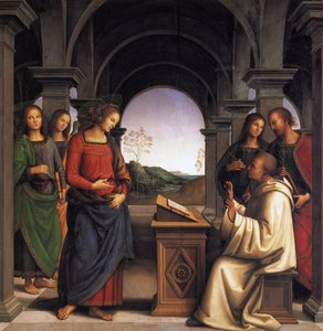 The Vision of Saint Bernard by Pietro Perugino