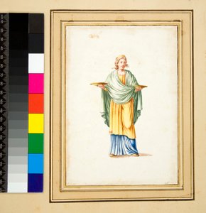 Female Figure on Pedestal by Pietro Santi Bartoli