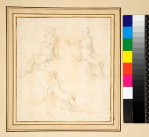 Three Female Figures Seated