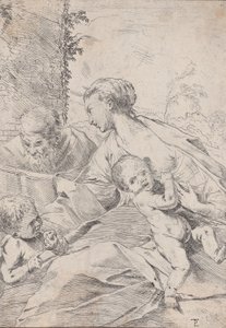 The Holy Family with the Infant Saint John Holding an Apple