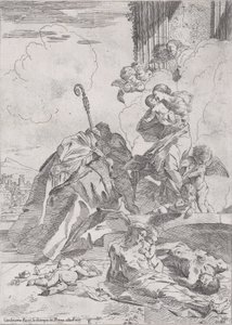 Three Lucchese Saints by Pietro Testa