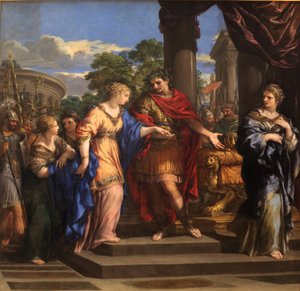 Caesar Giving Cleopatra the Throne of Egypt, c.1637 by Pietro da Cortona